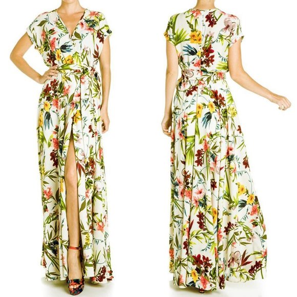 Meghan LA Dresses & Skirts - Meghan LA Jasmine Maxi Dress Garden Floral Large